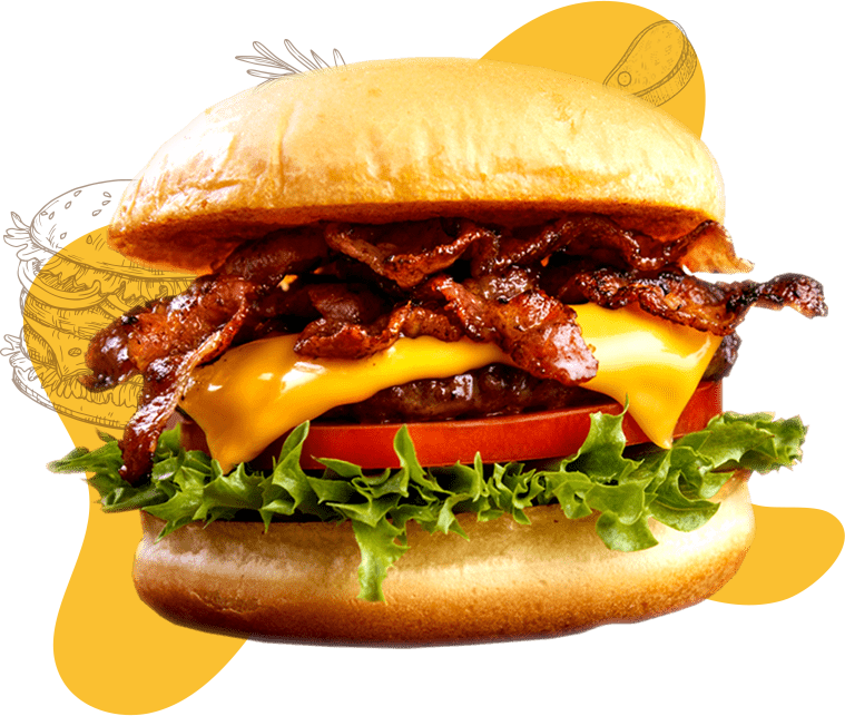 large juicy burger background image